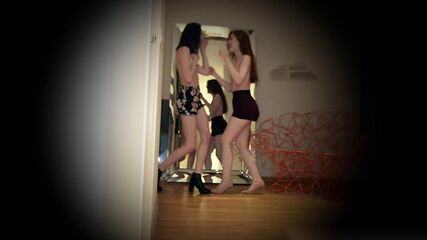 Fashion Models Get Wet Together